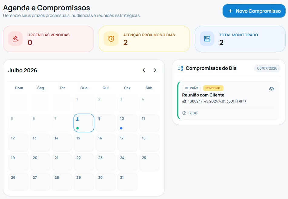 Gestão de Prazos e Agenda JurisPort